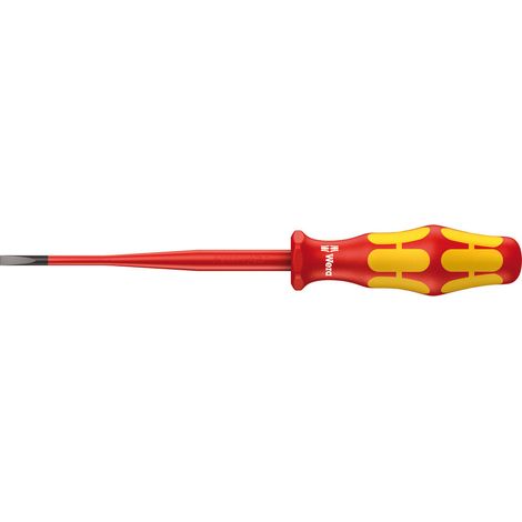 WERA Tournevis d’électricien 100% isolés avec manche Kraftform 4 mm