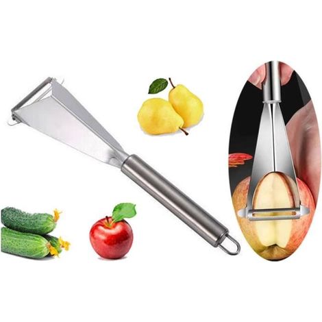Éplucheur de légumes - Multifonctionnel - Acier Inoxydable - Argent - 247cm - 56.4g (1/4)