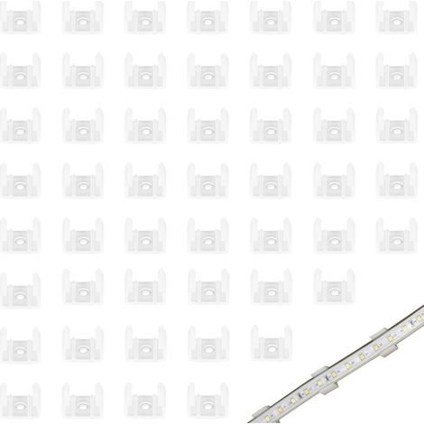 50 PCS LED Néon Montage Clips,Fixation Ruban Led (1/5)