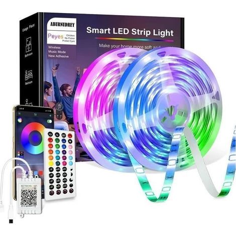 (RGB)Tape LED 20M Bluetooth Strip LED RGB 24V LED Bedroom - Indoor - Scandinave - Modern (1/4)