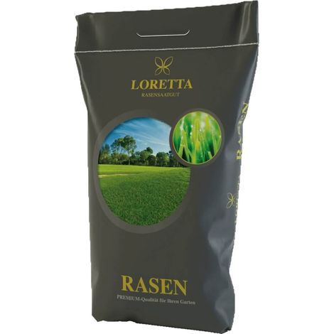 Loretta Gazon sec Premium 10 kg de graines de gazon Graines de qualité germination garantie