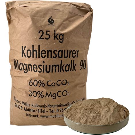 Müllerkalk 25 kg Chaux magnésienne carbonatée 90 (1/5)