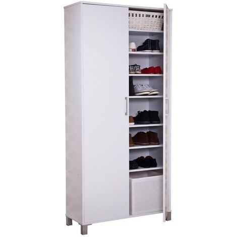 TOPKIT | Armoire polyvalente Duero 7177 | Organisateur de placard | Meuble à chaussures | Blanc (1/5)