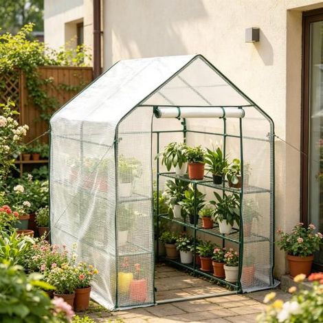 Serre durable à tomates avec fermeture éclair, protection des plantes – serre uniquement, sur place (1/5)