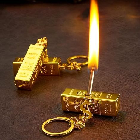 Butane Matches and Igniters Lighter for Camping and Outdoor Hiking (Gold) (No Gas) (1/5)