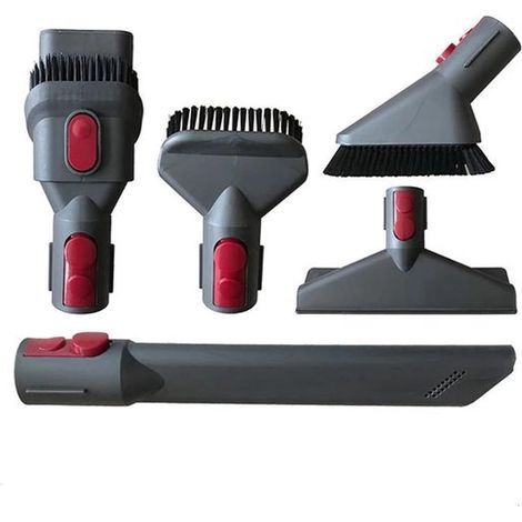 5 teiliges elektrisches Bürstenkopf Set passend für Dyson V7, V8, V10, V11 und V15, Schnellentladeset und Aufbewahrungsständer (1/4)