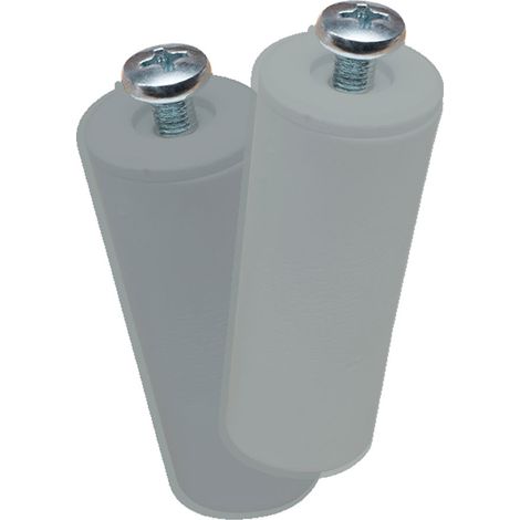 "PR08" 40mm Blindstopfen aus grauem Polystyrol (2 Stück, inkl. Schrauben) (1/4)