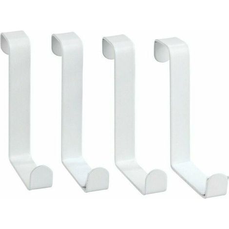 Ulisem White Door Hangers, 4 Pieces, Matte (1/2)