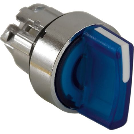 Testa luminosa SCHNEIDER a 3 posizioni, blu, IP65, per uso esterno.