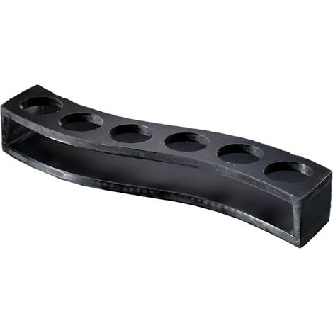 Présentoir à verres à liqueur en bois, support de bar, plateau de service pour dégustation de boissons à base de vin, 6 trous[co]-AquaForge (1/2)