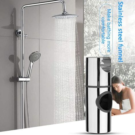 Support de Douche, 22MM à Diamètre Réglable,Chromé + Conception ABS Support Douchette, Installation Simple, Adapté à la Barre de Douche (1/4)