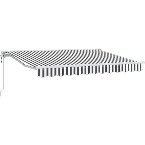 Maison Exclusive - Struttura della tenda Antracite e Bianco 250 x 200 cm