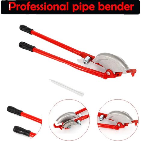 Plieur de Tuyaux, Matériau en Acier, Longueur Totale 750 mm, Compatible avec Tuyaux de 15 mm et 22 mm, Fonctionnement Manuel, 2 Rouleaux de Pression en Métal (1/5)