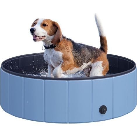 Dog pool, Foldable, 100x30cm, Plastic, Non-slip, Outdoor (1/5)