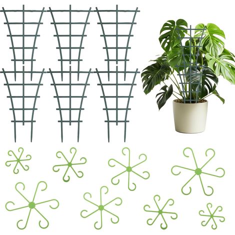 Tuteur Plante 6 Pièces Tuteur Plante Grimpante Tuteur Monstera Grimpante Empilables Treillis Grimpantes pour Vignes Tomates Hortensias Plantes Vivaces et Fleurs (1/5)