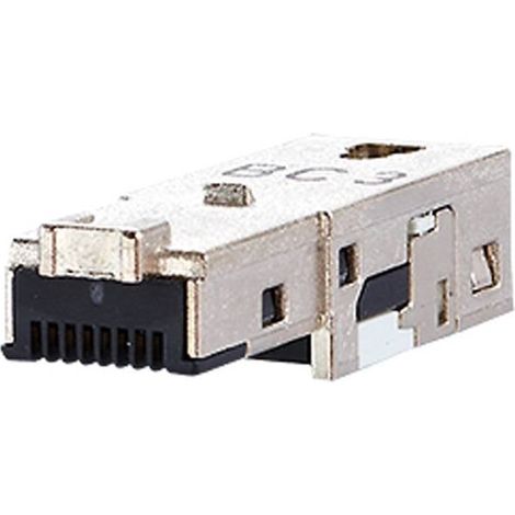 Metz Connect E-DAT Industry RJ45 1401400810-I Spina dritta Numero di poli 8P8C Argento 1 pz. (1/3)
