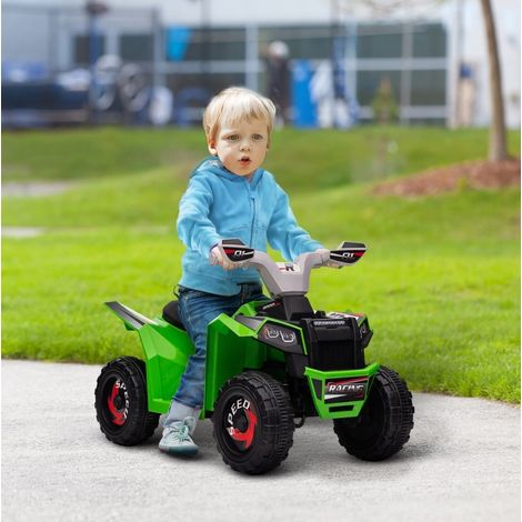 Quad elettrico per bambini 2,5 km/h verde, marcia avanti/indietro, 18-36 mesi FloraGrace (1/5)