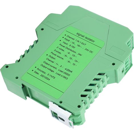 Signalisolator Stromverteiler Sender 1 Eingang 1 Ausgang Schienenmontage Schaltungsschutz (1/5)