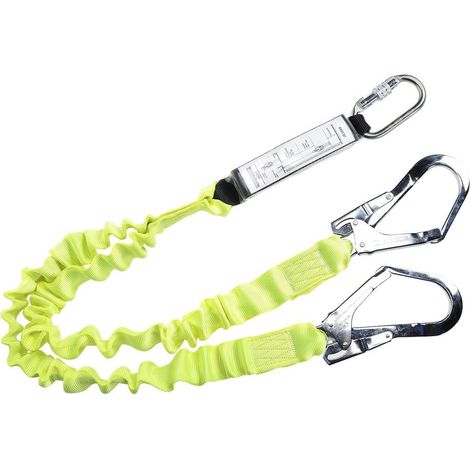 Cordino doppio elasticizzato con Assorbitore di Energia Giallo