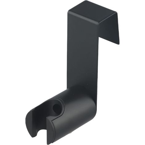 Support de douchette WC en acier inoxydable – Support de bidet noir pour douchette à main, conception à double fixation (finition murale attrayante) (1/4)