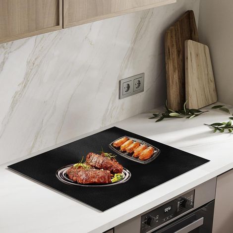 1 Tapis De Protection Plaque Induction, Silicone Et Fibre De Verre, Résistant Chaleur 230°C, Antidérapant, Pour Cuisson (1/5)