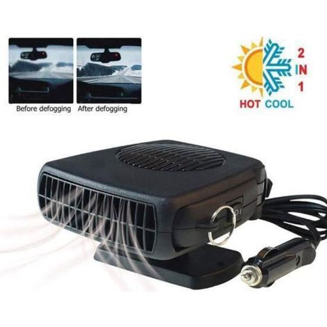 Dégivreur Pare-Brise - Chauffage Voiture 12 V - Ventilateur Chauffant et Rafraîchissant - Poignée Ergonomique - 1 Pièce (1/4)