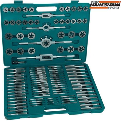 Juego De Machos Y Terrajas Metricas 110 Piezas Mannesmann