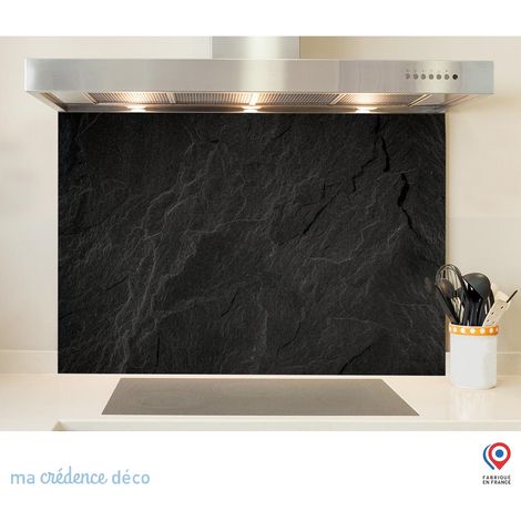 Fond de hotte : Ardoise noir 2 - Alu composite - 60 cm - 45 cm (1/5)