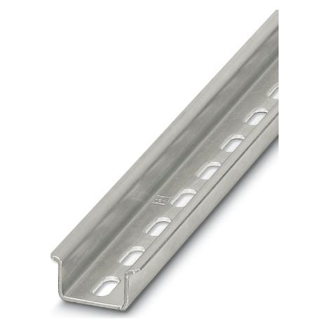 Rail DIN Phoenix Contact 1155mm x 35mm x 15mm, Perforé, Rail oméga en Acier ( Prix pour 1 )