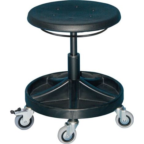 LOTZ Taburete giratorio con anillo de espuma de PU negro altura del asiento 400-530mm 3528.11-Anillo-FS2 (1/3)