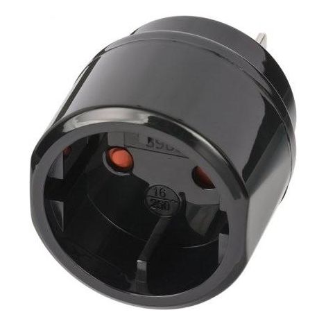 Nedis Brennenstuhl 1508450 Adaptador de Viaje Negro