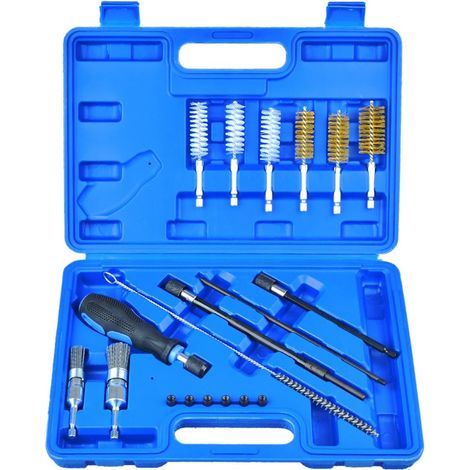 19 pcs Nettoyage de Siege injecteur et de l'arbre de l'injecteur kit de Nettoyage d'injecteur, Elimine Facilement la Rouille et Les résidus de Combustion (1/5)