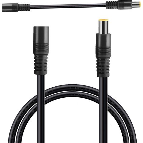 DC8mm DC7909 câble adaptateur,Câble d'extension 3m,femelle à mâle,14AWG câble d'alimentation solaire Compatible pour Station d'énergie portable Panneau solaire 3M (1/5)