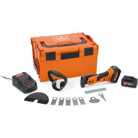 Oscillateur Fein avec batterie, MULTIMASTER AMM 700 1.7 Q Autoglas AS, pour le secteur automobile, y compris de nombreux accessoires pour le découpage de vitres et les travaux sur la carrosserie (1/3)