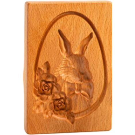 Emporte-pièces en bois à faire soi-même, moules à biscuits en bois sculptés en 3D, moules à biscuits décoratifs pour la pâtisserie (Noël, Thanksgiving, Halloween, Pâques).