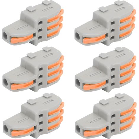 20 connecteurs rapides SPLF13 1 entrée 3 sorties, répartiteur de câbles TTap pour moteurs d'éclairage 250 V (orange) (1/5)