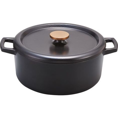 cacerola de hierro fundido esmaltado 30cm negro - 100168 - Beka -
