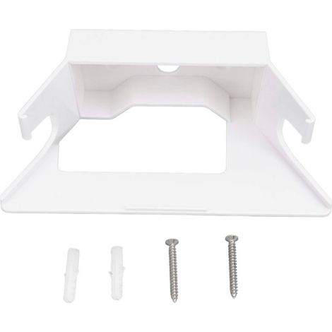 Support mural pour routeur WiFi Mesh V2, support de gestion de câbles en plastique ABS avec vis d'installation blanc (1/5)