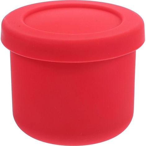 Récipient alimentaire en silicone rouge 250 ml, scellé (1/5)