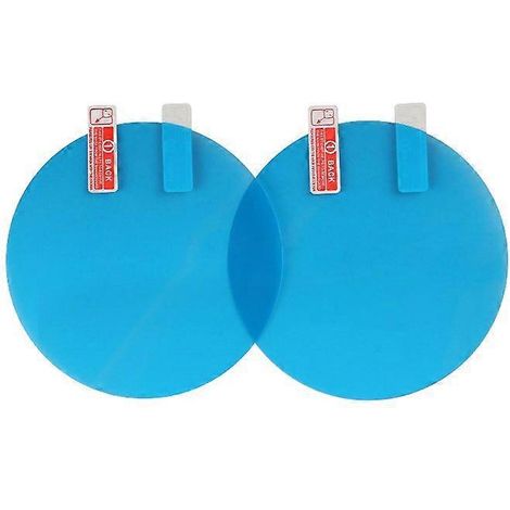 Lot de 2 films adhésifs anti-pluie et anti-buée pour rétroviseurs et vitres de voiture (100 x 100 mm). Accessoires auto. (1/5)