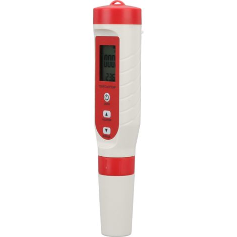 Digitaler 4-Funktionen-Wassertester im Stiftformat zur Messung von pH-Wert, TDS, EC-Wert und Temperatur, wasserdicht nach IP65, Multifunktions-Wassertester mit HD-LCD-Bildschirm (1/5)