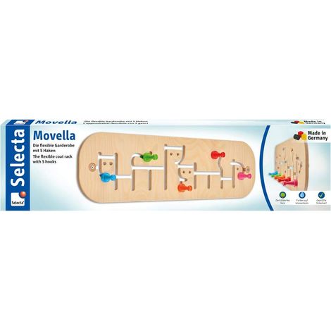 Selecta - Appendi abiti per bambini “Movella”, in legno, 60007