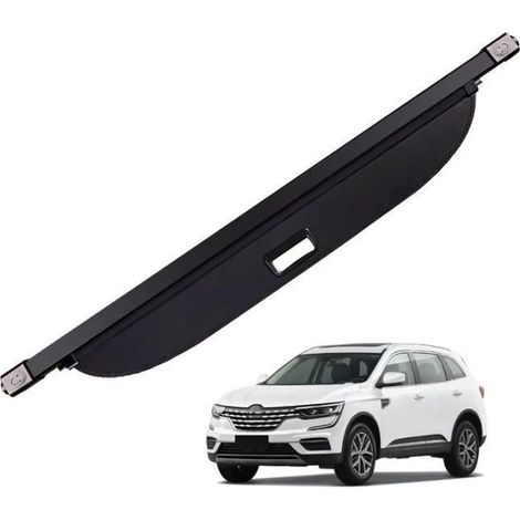 Bagagliaio - Renault Koleos 15-19 - Su misura - Tenda avvolgibile nera - Supporti in alluminio