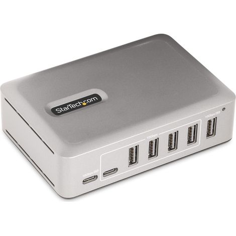 Concentrador USB-C Startech 10G5A2CS-USB-C-HUB 7 Puertos 5x USB-A 2x USB-C 10Gbps Alimentado (1/5)