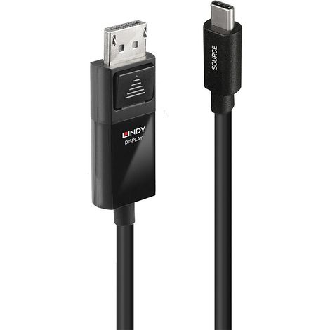 Câbles - USB & Thunderbolt LINDY 3m USB Type C to DP 4K60 Adapter Cable with HDR