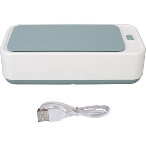 Machine de Nettoyage à Ultrasons pour Bijoux, Lunettes et Protège-dents - Élimination des Saletés par Vibration Haute Fréquence - Blanc (1/5)