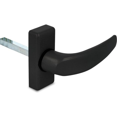 AMIG Poignées de porte en aluminium DELTA 121 x 72 mm Aluminium Noir (1/5)