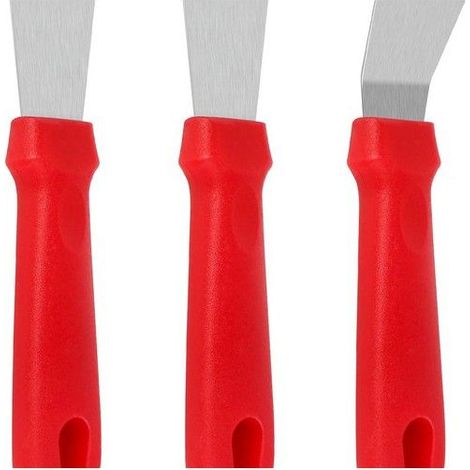 Ensemble de spatules en acier inoxydable, grattoirs, spatules de nettoyage, grattoir pour four, spatule pour peinture (1/5)