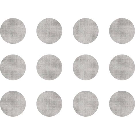 12x Cache vis adhésif autocollant diamètre 40mm protection bouchon trou obturateur meuble table chaise maison, Lin