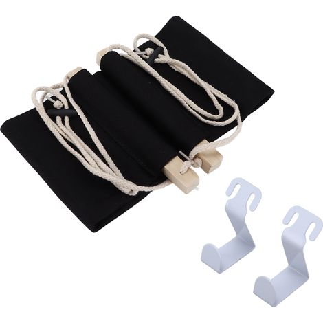 1 Repose-pieds Divers accessoire de portail, en fer et pin, 59 x 21 cm, réglable en hauteur, pour bureau (1/5)